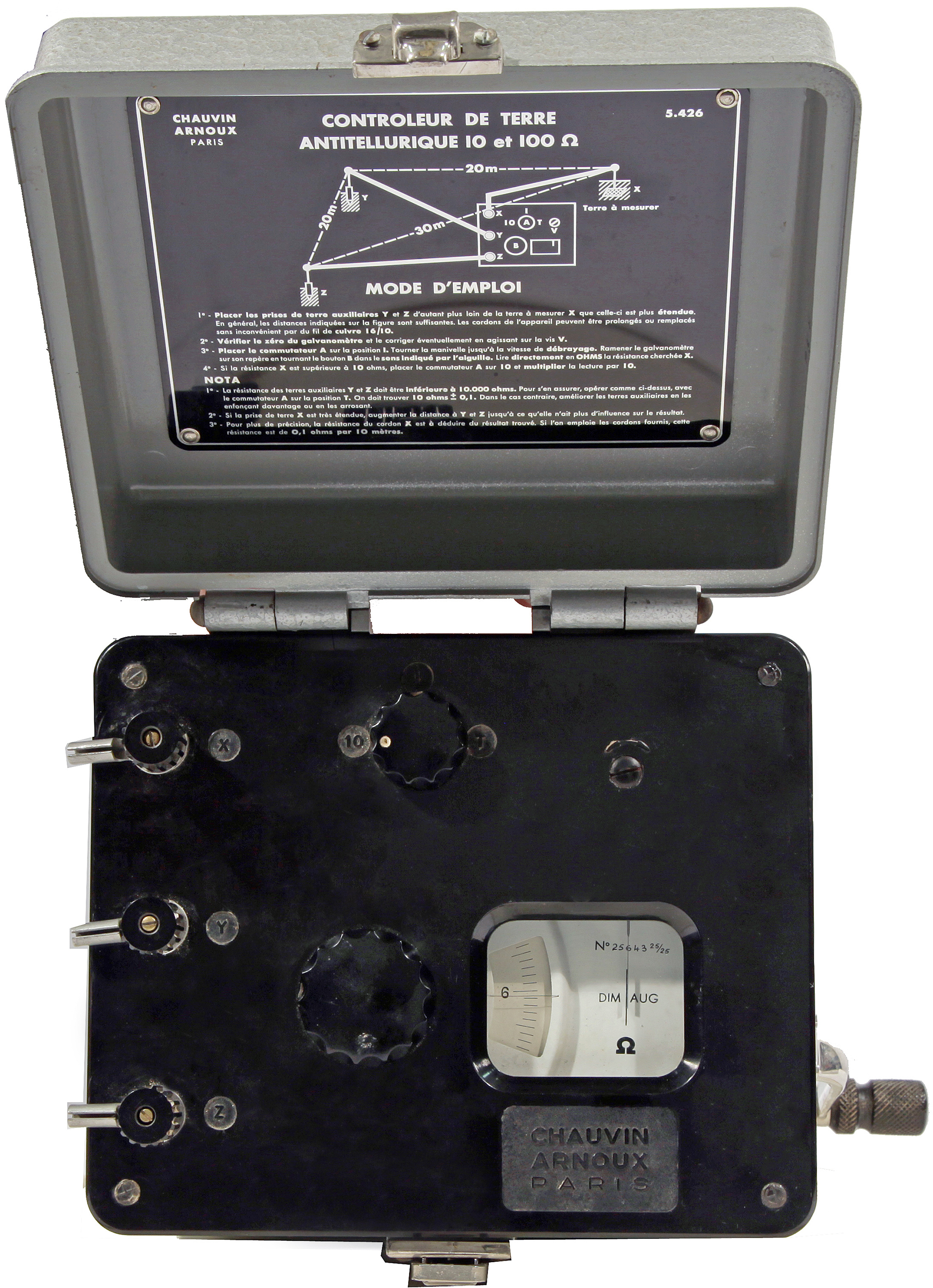 Un telluromètre ou tellurohmètre, est un instrument de mesure électrique  permettant de mesurer la résistivité du…